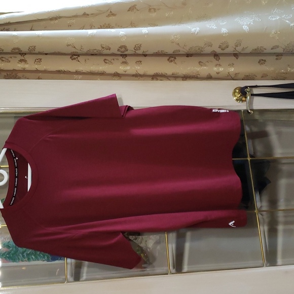 Head Men's Burgundy Short Sleeve Shirt.  Size XXL. - Picture 1 of 8